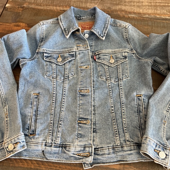 Mizzou Missouri Game Day Levi Jean Denim Jacket Football Small Hand Painted - Picture 3 of 15